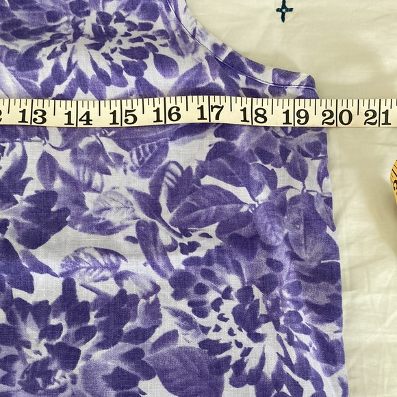 Linen petite tank top - Picture 4 of 5